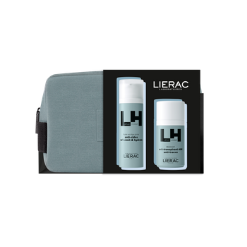 LIERAC HOMME Zestaw: Emulsja Anti-Aging + Dezodorant 48h