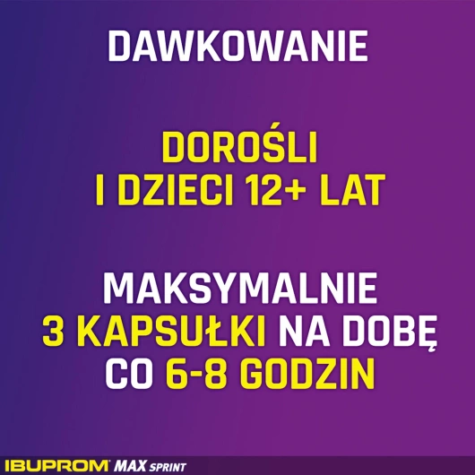 IBUPROM MAX SPRINT 400 mg x 20 kapsułek miękkich