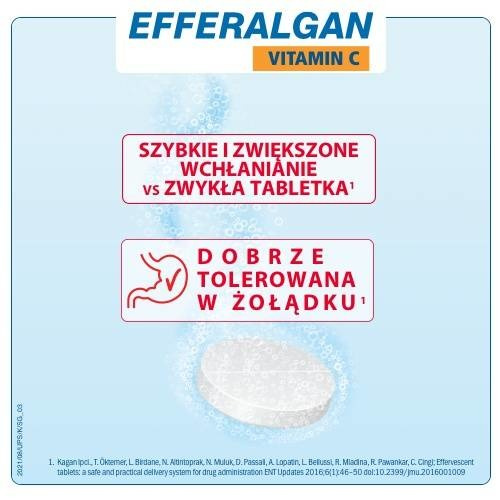 EFFERALGAN VITAMIN C x 20 tabletek musujących