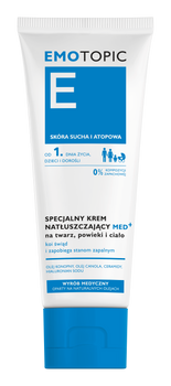 EMOTOPIC Krem natłuszczający MED+ na twarz, powieki i ciało do codziennego stosowania, 75 ml