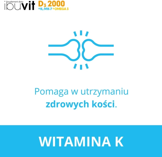 IBUVIT D3 2000 + K2 MK-7 + OMEGA 3 x 30 kapsułek