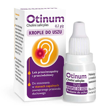 Otinum 0,2 g/g, krople do uszu, 10 g