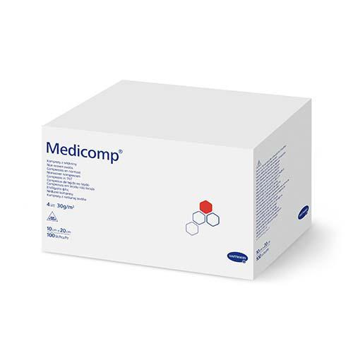 MEDICOMP Kompresy niejałowe 10cm x 20cm, 100 sztuk 