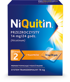 NIQUITIN STOPIEŃ 2  system transdermalny x 7 sztuk