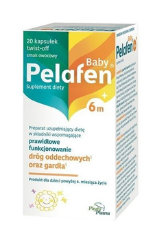 PELAFEN BABY 6M+, 20 kapsułek twist-off smak owocowy