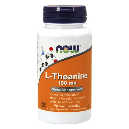 Now Foods L-Theanine 100 mg, 90 kapsułek