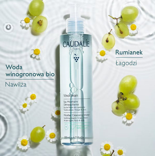 Caudalie Vinoclean Płyn micelarny do demakijażu, 200 ml