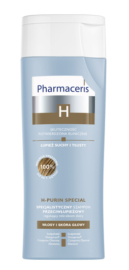 PHARMACERIS H H-PURIN SPECIAL Specjalistyczny szampon przeciwłupieżowy regulujący mikrobiom skóry  250 ml