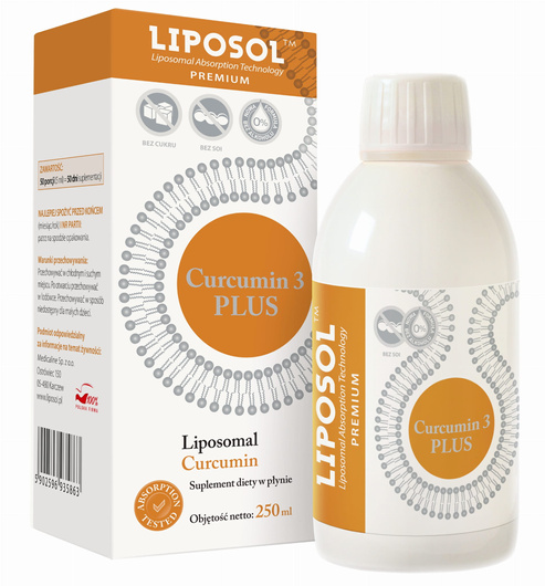 Liposol Curcumin 3 Plus, 250 ml