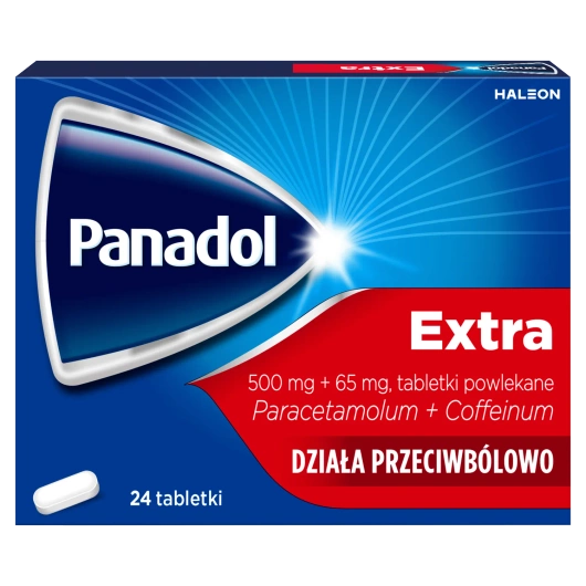 Panadol Extra 500mg + 65mg, 24 tabletek powlekanych