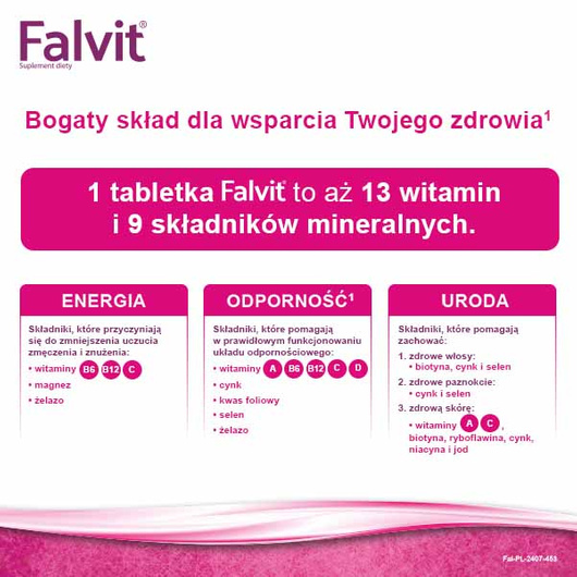 Falvit®, witaminy dla kobiet, 60 tabletek