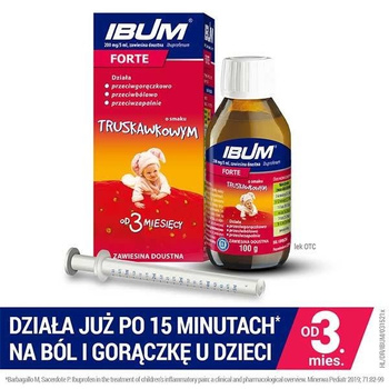 IBUM FORTE zawiesina o smaku truskawkowym 100 g