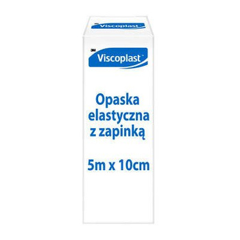 VISCOPLAST opaska elastyczna tkana z zapinką (5 m x 10 cm) x 1 sztuka