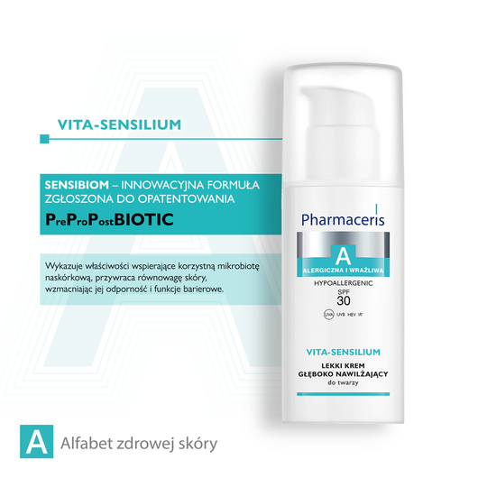Pharmaceris A Vita-Sensilium Lekki krem głęboko nawilżający SPF 30, 50 ml