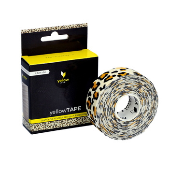 YellowTAPE Taśma do kinesiotapingu limfatycznego twarzy Panterka, 2,5 cm x 5 m