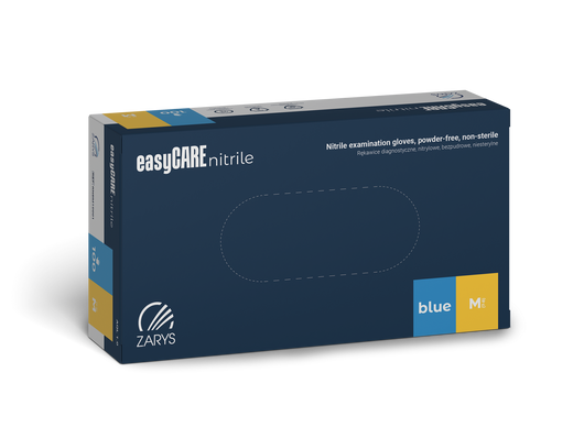 easyCARE nitrile Rękawice diagnostyczne nitrylowe Rozmiar M, 100 sztuk