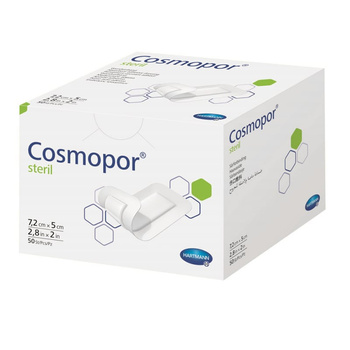 Opatrunki jałowe COSMOPOR 15 x 6cm, 25 sztuk