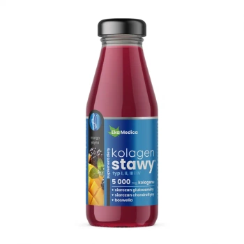 EkaMedica Kolagen Stawy Smoothie Mango - Jeżyna, 250 ml