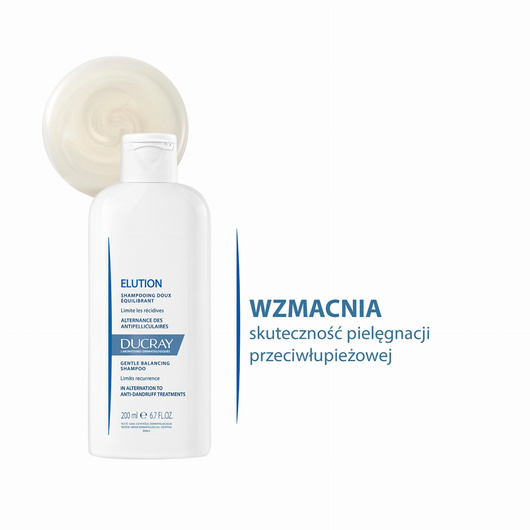 DUCRAY ELUTION Delikatny Szampon przywracający równowagę skóry, 400ml