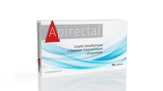 Apirectal czopki doodbytnicze x 10 sztuk 