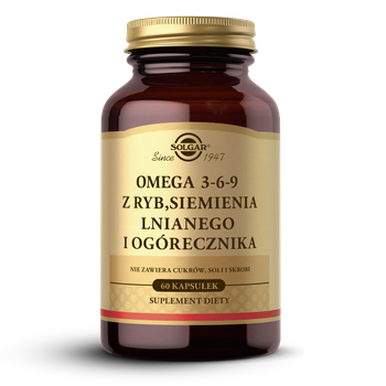 SOLGAR Omega 3-6-9, 60 kapsułek