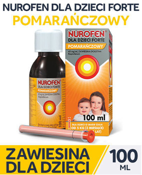 Nurofen dla dzieci forte zawiesina pomarańczowa x 100ml