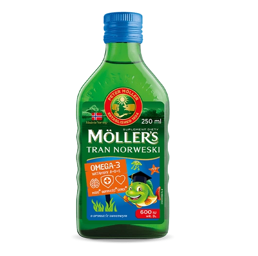 MOLLER'S TRAN NORWESKI płyn o smaku owocowym 250 ml 