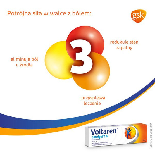 VOLTAREN EMULGEL 1% 10 mg/g żel 50 g