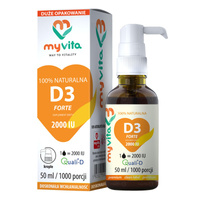 MyVita Witamina D3 2000 j.m. Forte Krople, 50 ml