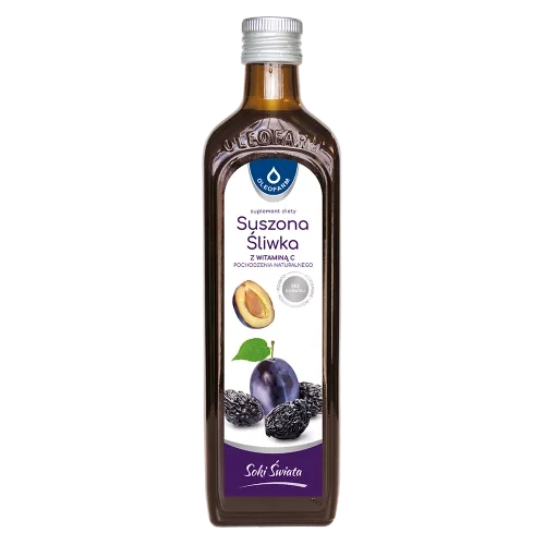 Oleofarm Suszona Śliwka z witaminą C Sok, 490 ml