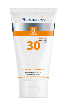 PHARMACERIS S SUN BODY PROTECT Nawilżająca emulsja ochronna do ciała SPF 30, 150ml