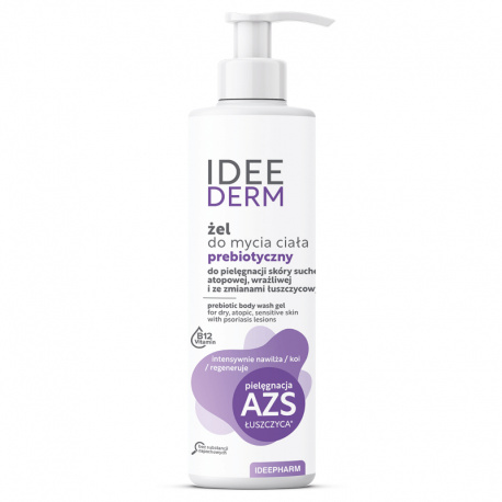 Idee Derm Żel do Mycia Ciała z Prebiotykami (400 ml)