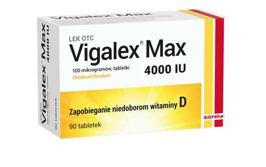 VIGALEX Max 4 000 I.U., 90 tabletek