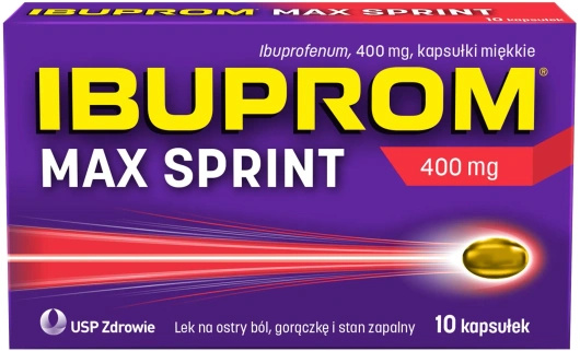 IBUPROM MAX SPRINT 400 mg x 10 kapsułek miękkich