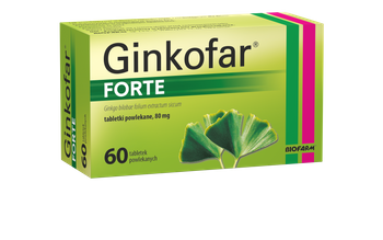 GINKOFAR Forte 80mg, 60 tabletek powlekanych