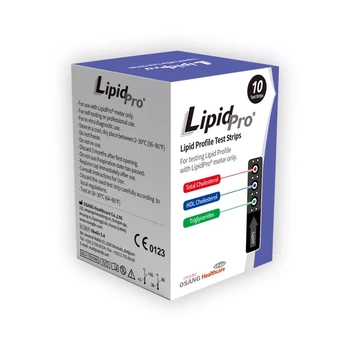 LipidPro Paski Testowe Do Pomiaru profilu lipidowego we krwi, 10 sztuk