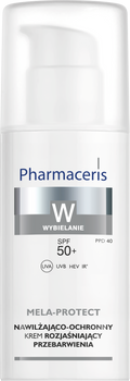 PHARMACERIS W MELA-PROTECT Nawilżająco-ochronny krem rozjaśniający przebarwienia SPF 50+, 50ml