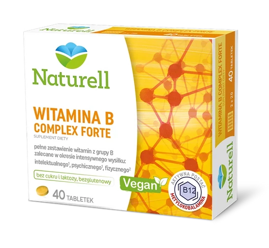 NATURELL Witamina B complex forte, 40 tabletek