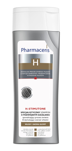 PHARMACERIS H Szampon przeciw siwieniu i na wzrost nowych włosów 250 ml
