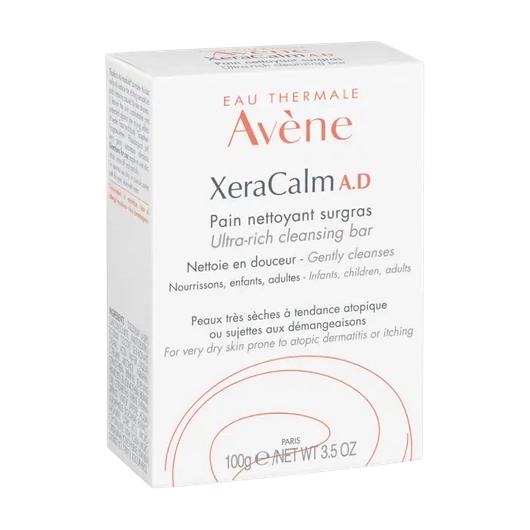 AVENE XERACALM A.D Kostka myjąca, 100 g