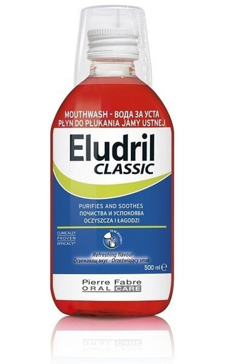 Eludril CLASSIC płyn do płukania jamy ustnej, 500 ml