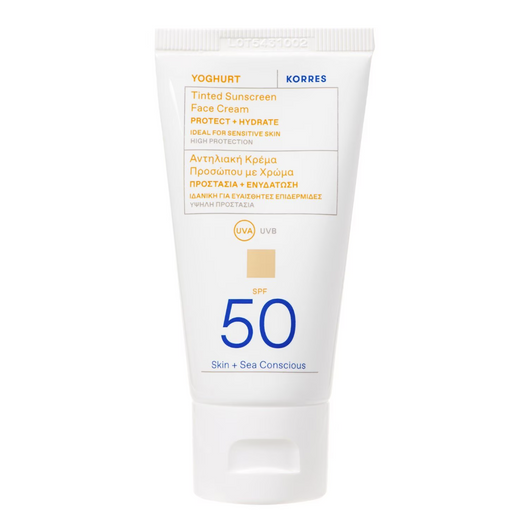 Korres Yoghurt Krem koloryzujący do twarz SPF 50, 50 ml