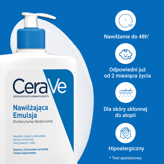 CeraVe Nawilżająca Emulsja do skóry normalnej i suchej, 473ml