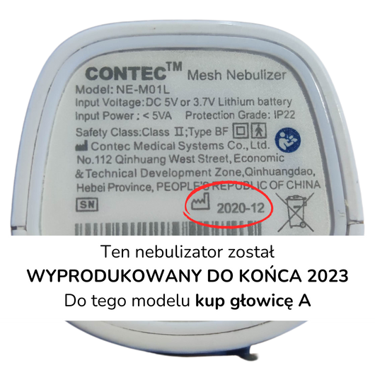 HelpMedi Głowica B do nebulizatorów NE-M01L do 2024