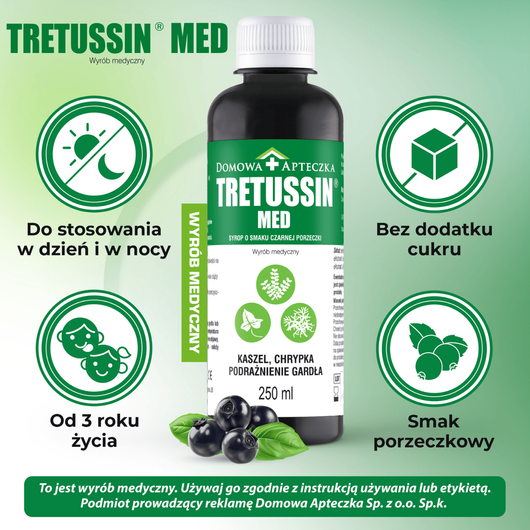 TRETUSSIN MED syrop, 250ml