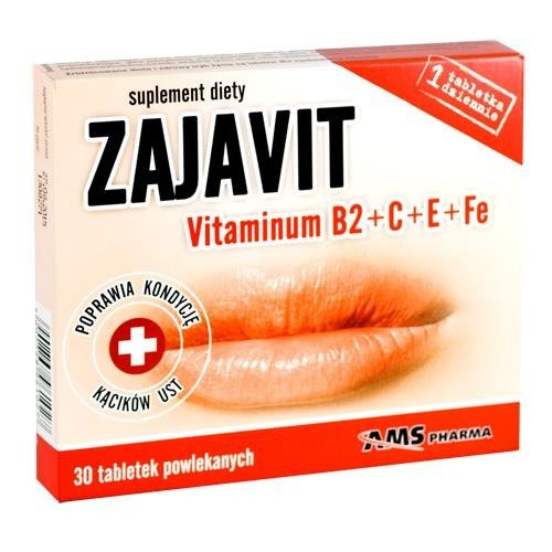 ZAJAVIT (Vitaminum  B2+C+E+Fe) x 30tabl.