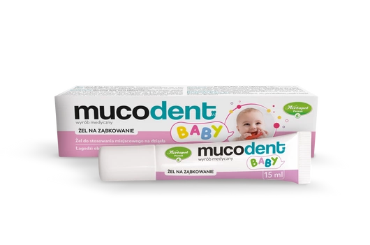 Mucodent Baby Żel na ząbkowanie od 2 miesiąca życia, 15 ml