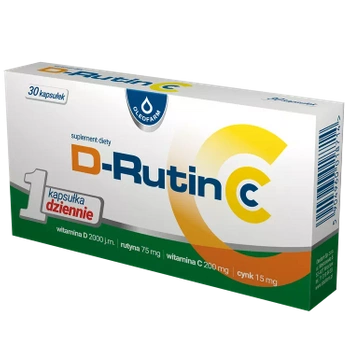 D-Rutin CC, rutyna witamina C, 30 kapsułek