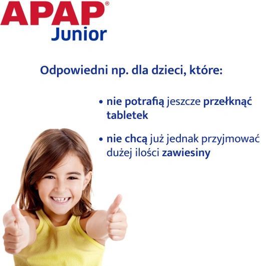 APAP Junior 250 mg, 10 saszetek
