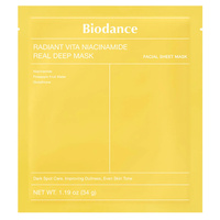 Biodance Radiant Vita Niacinamide Real Deep Mask Kolagenowa maska rozświetlająca